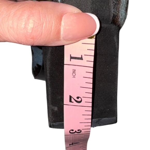 Rare Vintage Fendi Blue Leopard Calf Hair Heels Pumps Size 36 Italy - Picture 12 of 14